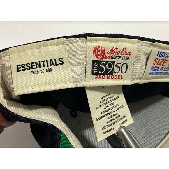 Detroit Tigers New Era 59Fifty Team Baseball Cap Size 7 1/8 Navy - Picture 10 of 11